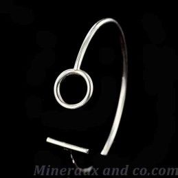 Bracelet cercle barre argent