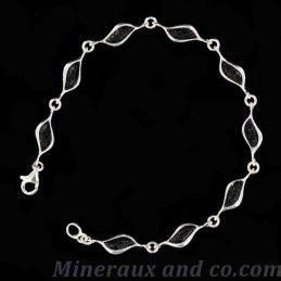 Bracelet larme de lave noire