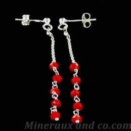 Boucles d'oreilles perle de verre