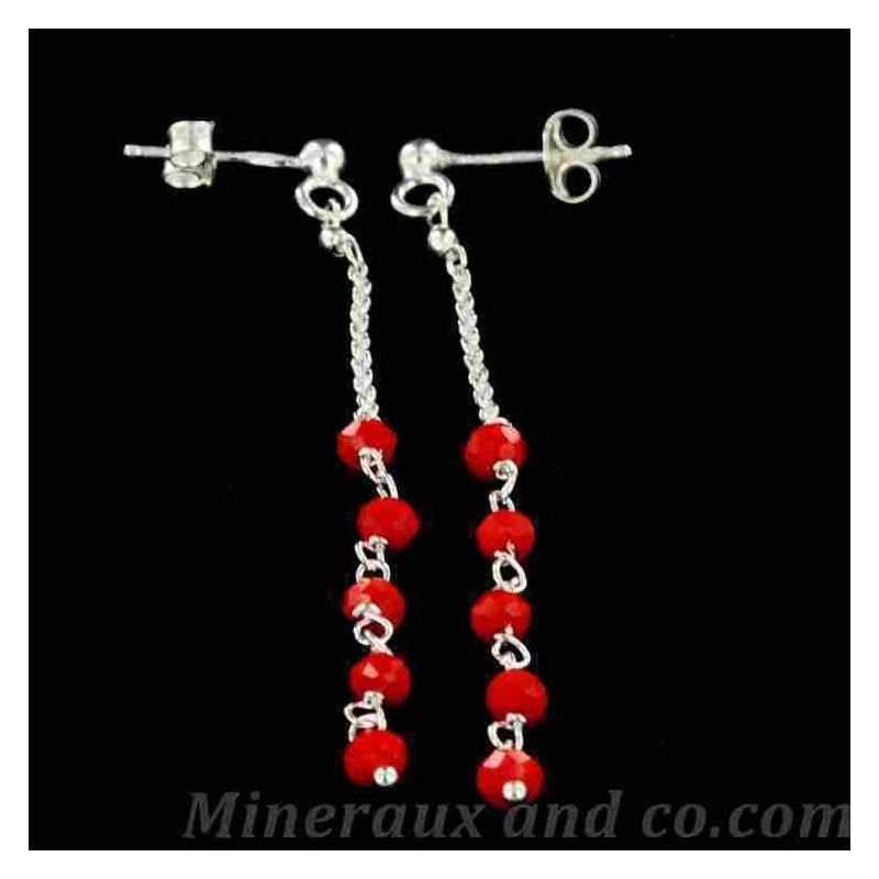 Boucles d'oreilles perle de verre