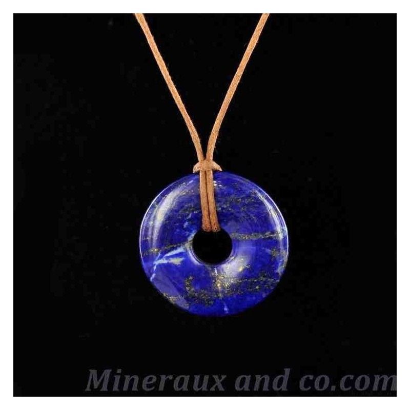 Pendentif donuts en Lapis-Lazuli Pendentif donuts en Lapis-Lazuli