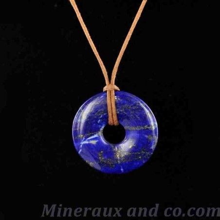 Pendentif Donut En Lapis-lazuli - Cercle De 40mm, Fait Main, Neuf