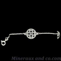 Bracelet chaîne et étoile argent