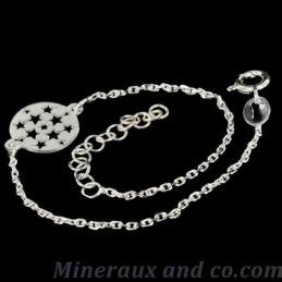 Bracelet chaîne et étoile argent