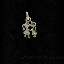 Pendentif argent 925 les amoureux.