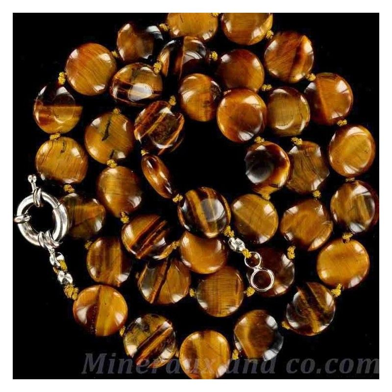 Collier en oeil du tigre