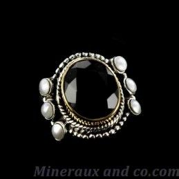 Bague bronze et onyx