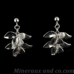 Boucles d'oreilles fleurs de lotus.