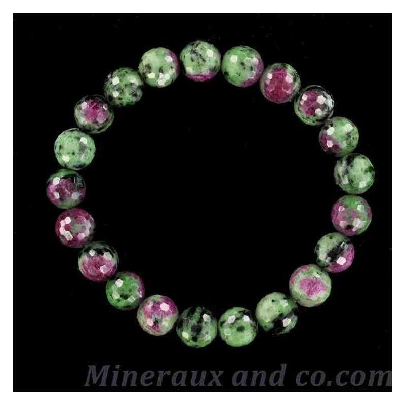 Bracelet rubis zoïsite. Bracelet rubis zoïsite.