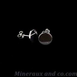 Boucles d'oreilles rond argent