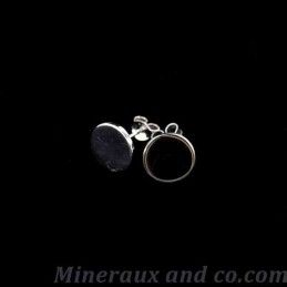 Boucles d'oreilles rond argent