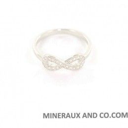 Bague infini et zircons