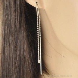 Boucles d'oreilles pendante argent