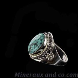 Bague argent turquoise