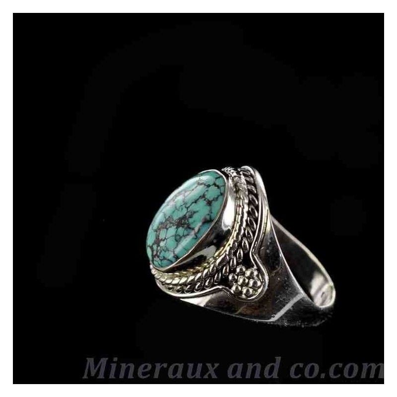 Bague argent turquoise