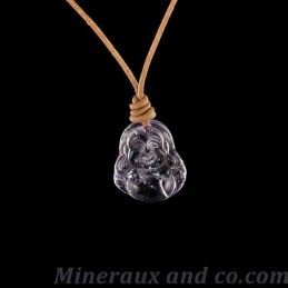 Pendentif bouddha améthyste