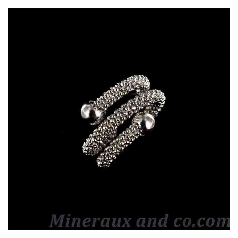 Bague chaine boule argent 925 Bague chaine boule argent 925