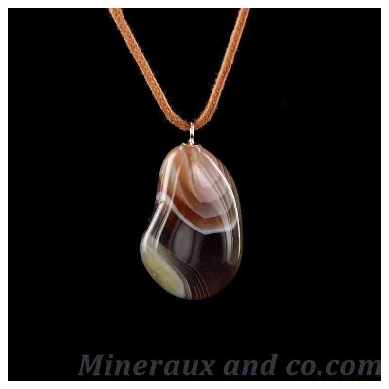 Pendentif sardonyx et argent