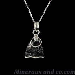 Pendentif en tourmaline et fil argent