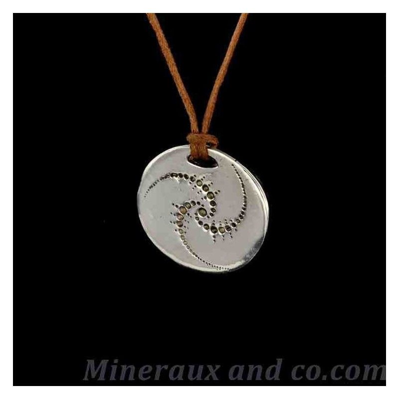 Pendant crop argent