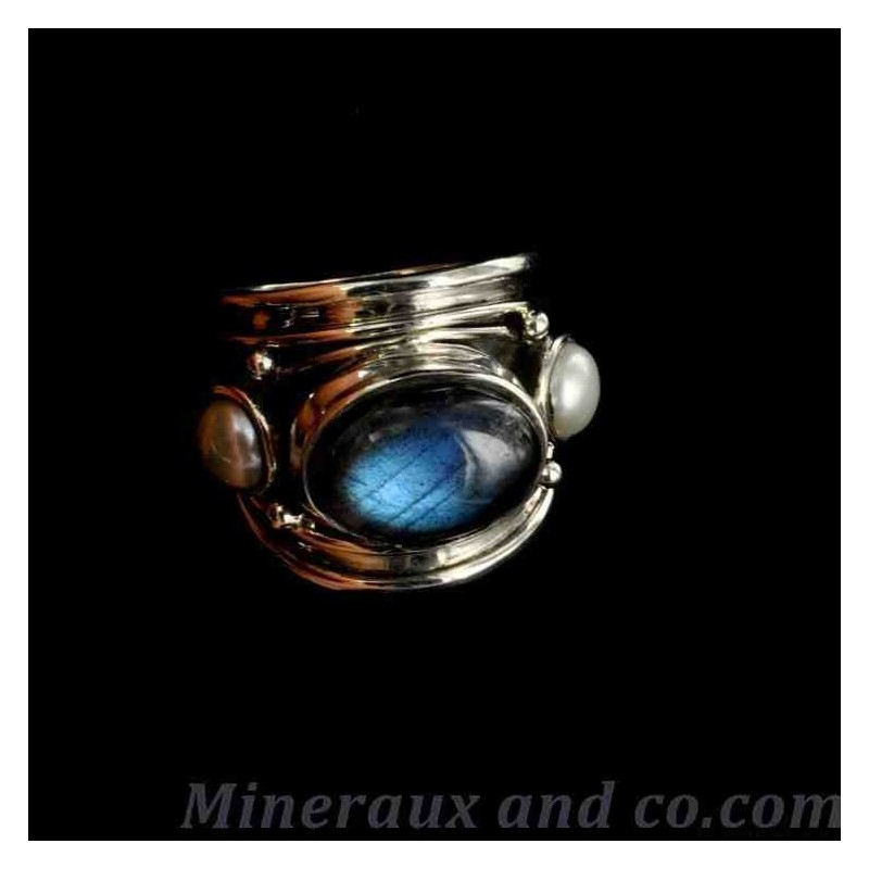 Bague labradorite