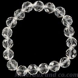 Bracelet perles cristal de roche