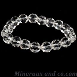 Bracelet perles cristal de roche