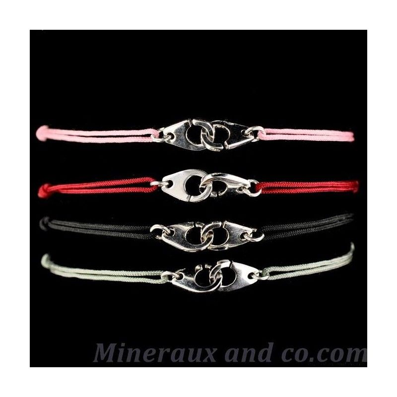 Bracelet cordon menotte argent Bracelet cordon menotte argent