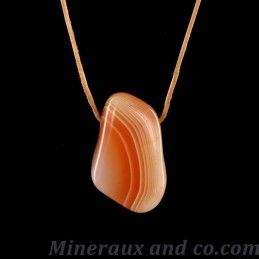 Pendentif en agate du Botswana