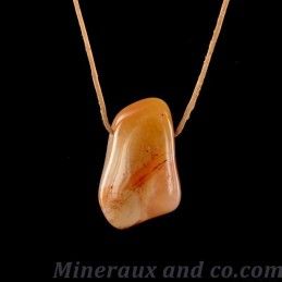 Pendentif en agate du Botswana