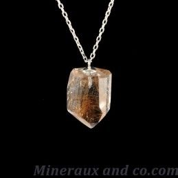 Pendentif quartz pointe avec rutile