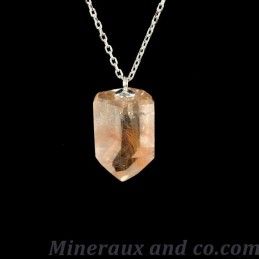 Pendentif quartz pointe avec rutile