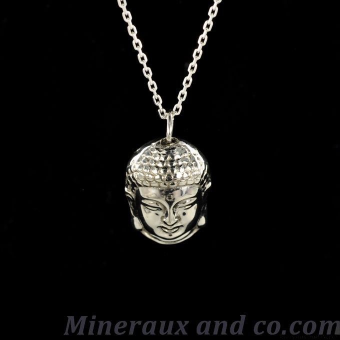 Pendentif Bouddha Amoghasiddhi En Argent 925, 6 Grammes, Symbole Bouddhiste - Neuf Sans Emballage, Fabriqué En France