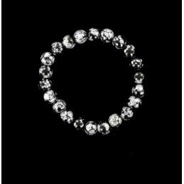 Bracelet Perles d'obsidienne.