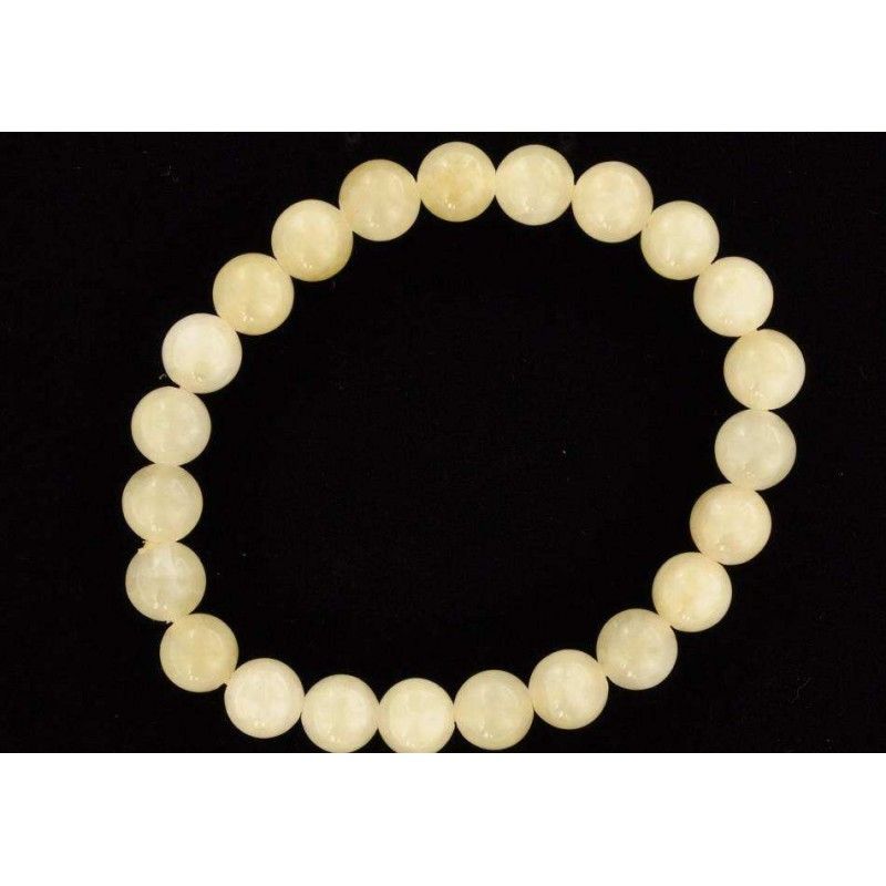 Bracelet perles d'agate jaune. Bracelet perles d'agate jaune.