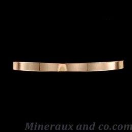 Bracelet plat plaqué or rose