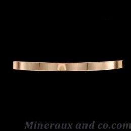 Bracelet plat plaqué or rose