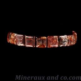 Bracelet jaspe bordeaux