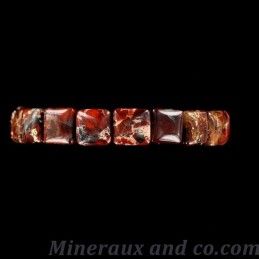 Bracelet jaspe bordeaux