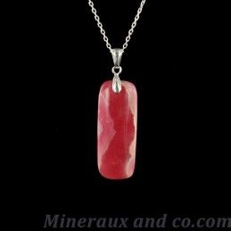 Pendentif rhodochrosite