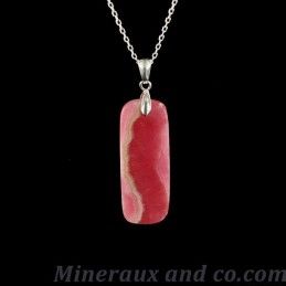 Pendentif rhodochrosite