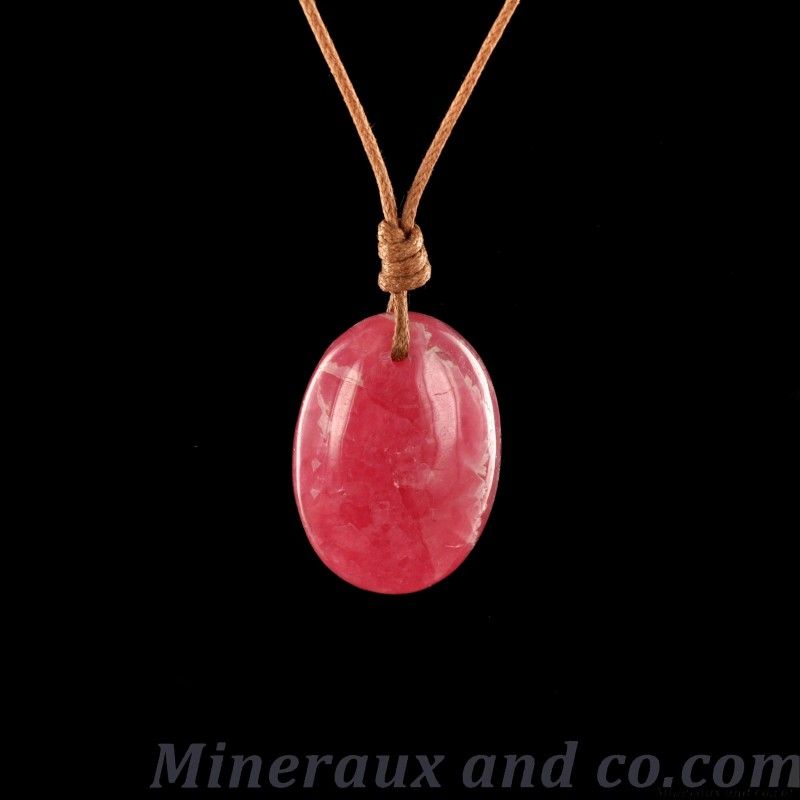 Pendentif rhodochrosite rose