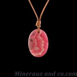 Pendentif rhodochrosite rose