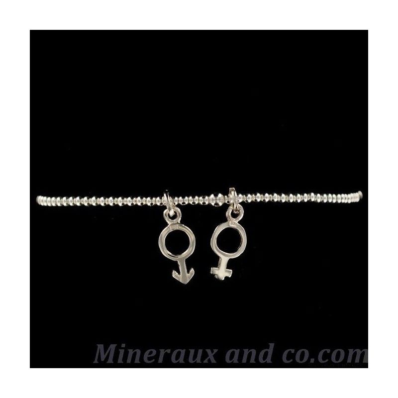 Bracelet cordon Double Petites Perles - 925 grammes