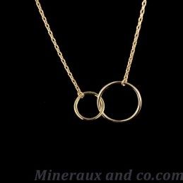 Pendentif double cercles