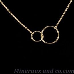 Pendentif double cercles