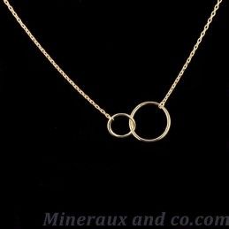 Pendentif double cercles