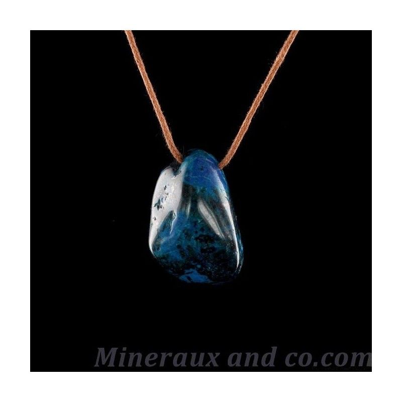 Pendentif en chrysocolle naturelle