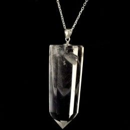 Pendentif pointe quartz fantôme