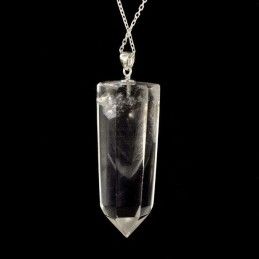 Pendentif pointe quartz fantôme